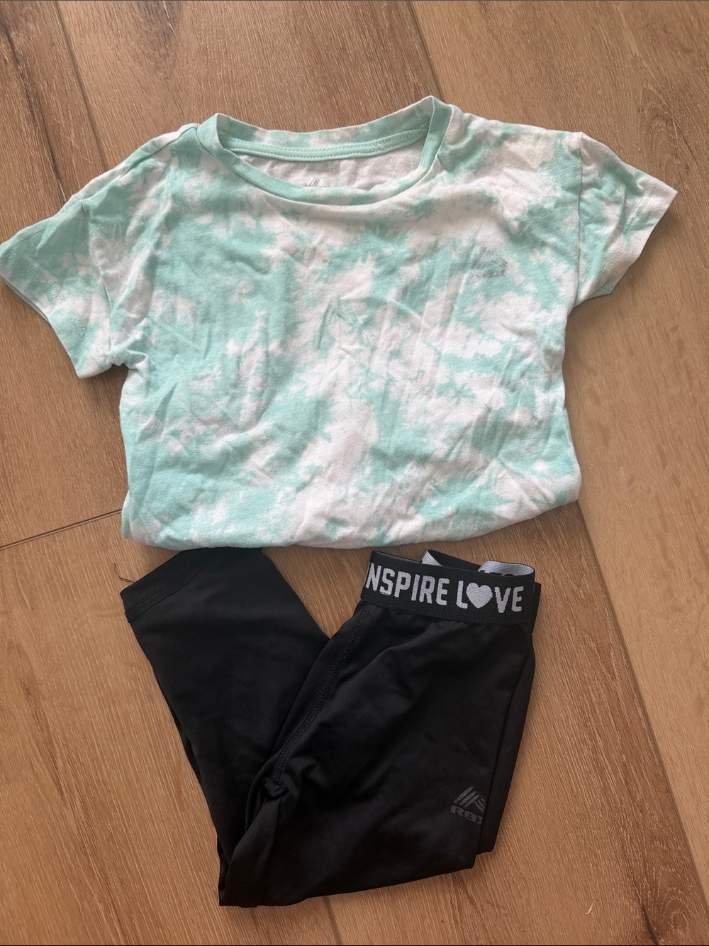 Inspire Mint and White Tie-Dye Short Sleeve Tee